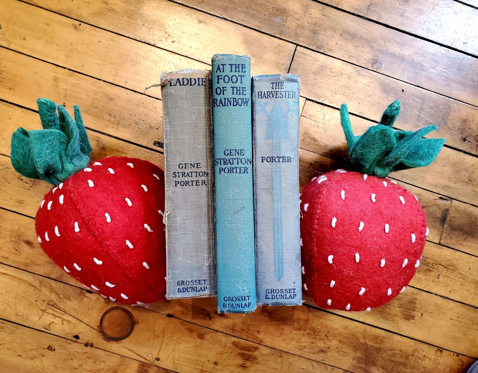 Strawberry bookends